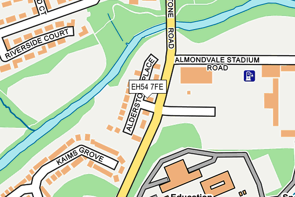 EH54 7FE map - OS OpenMap – Local (Ordnance Survey) EH54 7FE map - OS OpenMap – Local (Ordnance Survey)