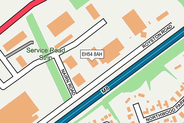 EH54 8AH map - OS OpenMap – Local (Ordnance Survey) EH54 8AH map - OS OpenMap – Local (Ordnance Survey)