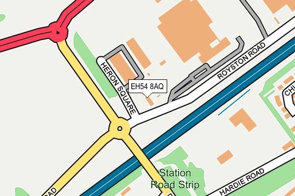 EH54 8AQ map - OS OpenMap – Local (Ordnance Survey) EH54 8AQ map - OS OpenMap – Local (Ordnance Survey)