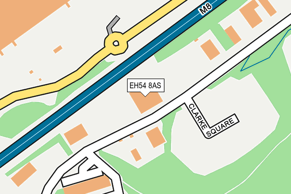 EH54 8AS map - OS OpenMap – Local (Ordnance Survey) EH54 8AS map - OS OpenMap – Local (Ordnance Survey)