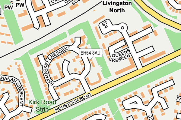 EH54 8AU map - OS OpenMap – Local (Ordnance Survey) EH54 8AU map - OS OpenMap – Local (Ordnance Survey)