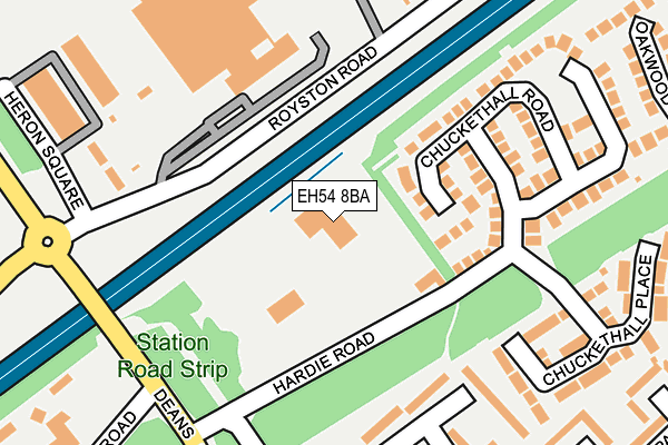 EH54 8BA map - OS OpenMap – Local (Ordnance Survey) EH54 8BA map - OS OpenMap – Local (Ordnance Survey)