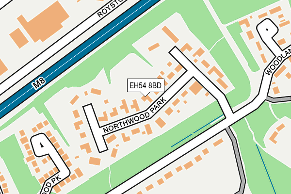 EH54 8BD map - OS OpenMap – Local (Ordnance Survey) EH54 8BD map - OS OpenMap – Local (Ordnance Survey)