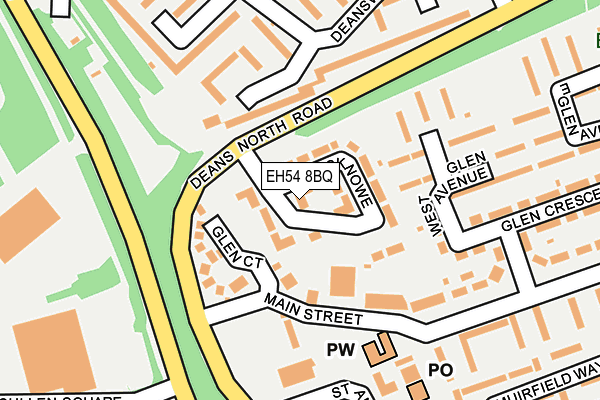 EH54 8BQ map - OS OpenMap – Local (Ordnance Survey) EH54 8BQ map - OS OpenMap – Local (Ordnance Survey)