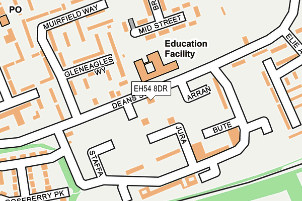 EH54 8DR map - OS OpenMap – Local (Ordnance Survey) EH54 8DR map - OS OpenMap – Local (Ordnance Survey)