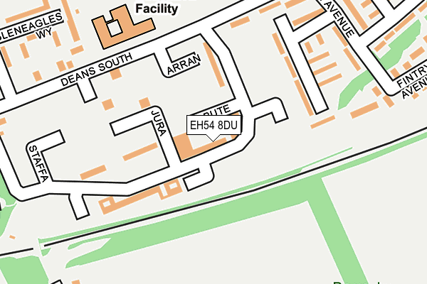 EH54 8DU map - OS OpenMap – Local (Ordnance Survey) EH54 8DU map - OS OpenMap – Local (Ordnance Survey)