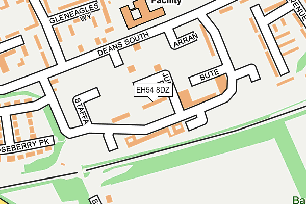 EH54 8DZ map - OS OpenMap – Local (Ordnance Survey) EH54 8DZ map - OS OpenMap – Local (Ordnance Survey)