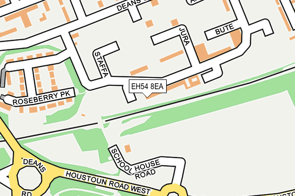 EH54 8EA map - OS OpenMap – Local (Ordnance Survey) EH54 8EA map - OS OpenMap – Local (Ordnance Survey)