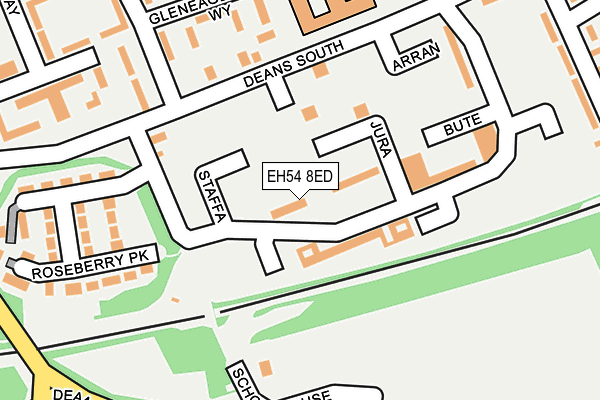 EH54 8ED map - OS OpenMap – Local (Ordnance Survey) EH54 8ED map - OS OpenMap – Local (Ordnance Survey)