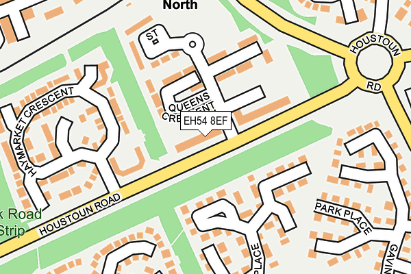 EH54 8EF map - OS OpenMap – Local (Ordnance Survey)
