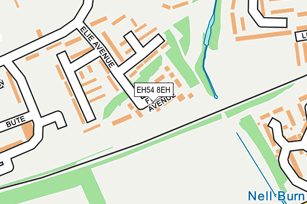 EH54 8EH map - OS OpenMap – Local (Ordnance Survey) EH54 8EH map - OS OpenMap – Local (Ordnance Survey)
