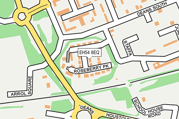 EH54 8EQ map - OS OpenMap – Local (Ordnance Survey) EH54 8EQ map - OS OpenMap – Local (Ordnance Survey)