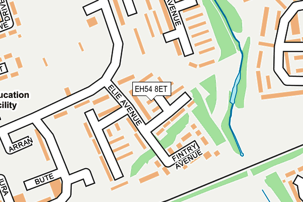 EH54 8ET map - OS OpenMap – Local (Ordnance Survey) EH54 8ET map - OS OpenMap – Local (Ordnance Survey)