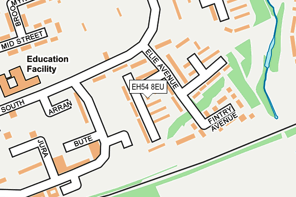 EH54 8EU map - OS OpenMap – Local (Ordnance Survey)