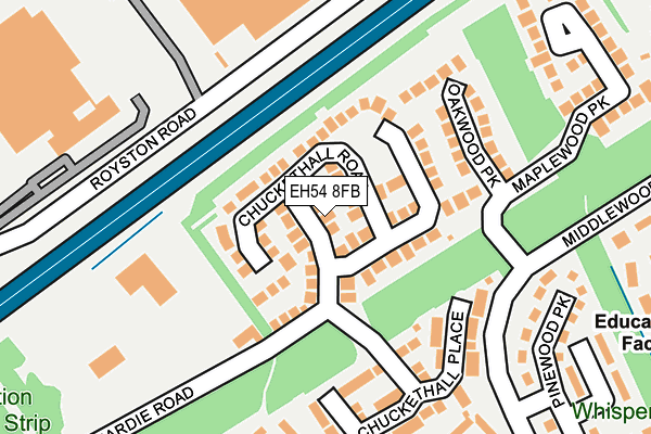EH54 8FB map - OS OpenMap – Local (Ordnance Survey) EH54 8FB map - OS OpenMap – Local (Ordnance Survey)