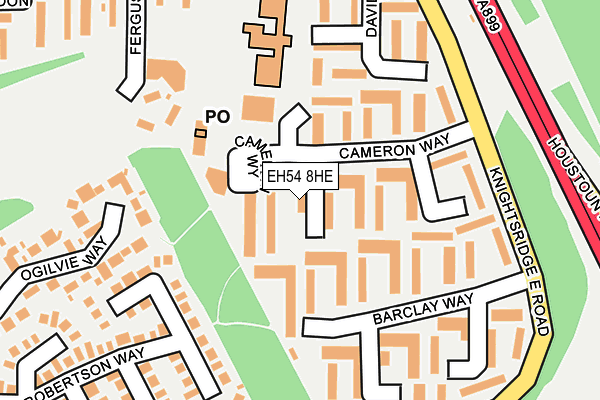 EH54 8HE map - OS OpenMap – Local (Ordnance Survey) EH54 8HE map - OS OpenMap – Local (Ordnance Survey)