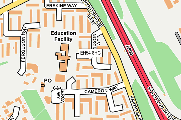 EH54 8HG map - OS OpenMap – Local (Ordnance Survey) EH54 8HG map - OS OpenMap – Local (Ordnance Survey)