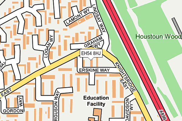 EH54 8HJ map - OS OpenMap – Local (Ordnance Survey) EH54 8HJ map - OS OpenMap – Local (Ordnance Survey)