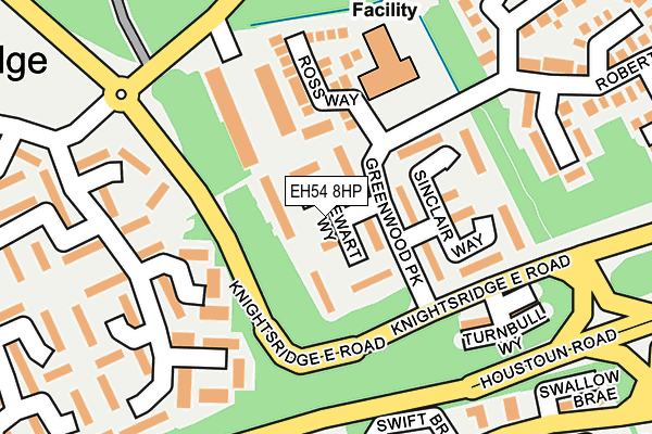 EH54 8HP map - OS OpenMap – Local (Ordnance Survey) EH54 8HP map - OS OpenMap – Local (Ordnance Survey)
