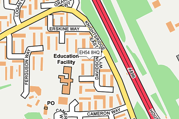 EH54 8HQ map - OS OpenMap – Local (Ordnance Survey) EH54 8HQ map - OS OpenMap – Local (Ordnance Survey)