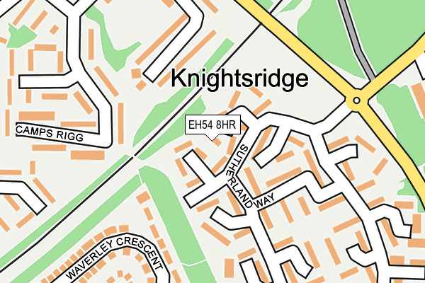 EH54 8HR map - OS OpenMap – Local (Ordnance Survey) EH54 8HR map - OS OpenMap – Local (Ordnance Survey)