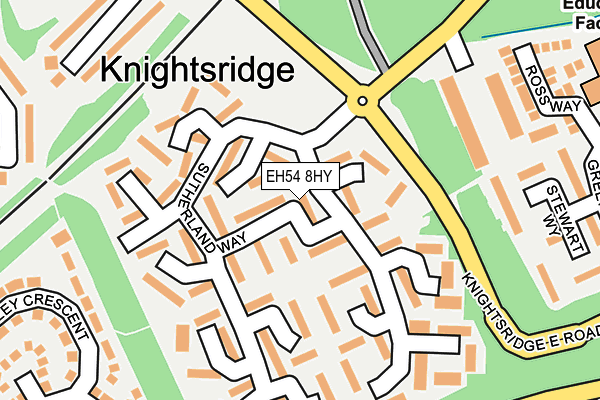 EH54 8HY map - OS OpenMap – Local (Ordnance Survey) EH54 8HY map - OS OpenMap – Local (Ordnance Survey)