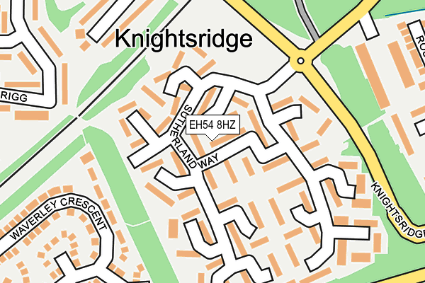 EH54 8HZ map - OS OpenMap – Local (Ordnance Survey) EH54 8HZ map - OS OpenMap – Local (Ordnance Survey)