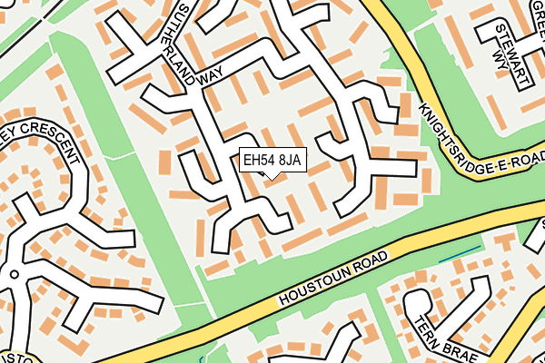 EH54 8JA map - OS OpenMap – Local (Ordnance Survey) EH54 8JA map - OS OpenMap – Local (Ordnance Survey)