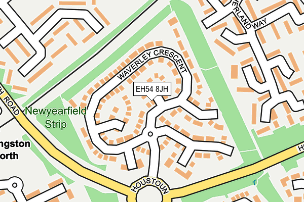 EH54 8JH map - OS OpenMap – Local (Ordnance Survey) EH54 8JH map - OS OpenMap – Local (Ordnance Survey)