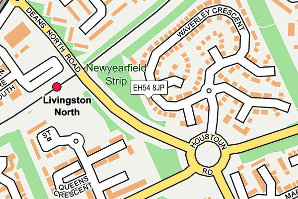 EH54 8JP map - OS OpenMap – Local (Ordnance Survey) EH54 8JP map - OS OpenMap – Local (Ordnance Survey)
