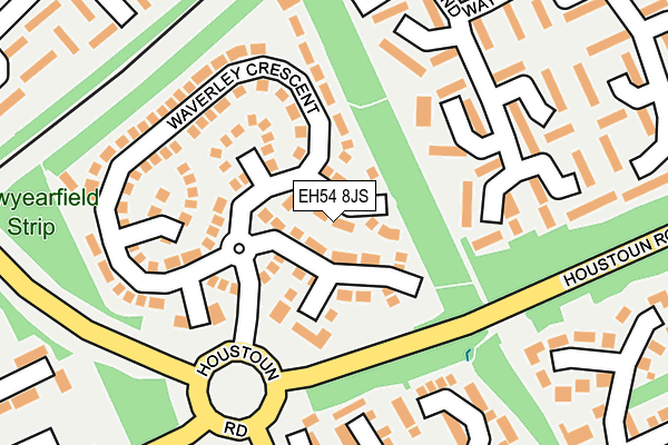 EH54 8JS map - OS OpenMap – Local (Ordnance Survey) EH54 8JS map - OS OpenMap – Local (Ordnance Survey)