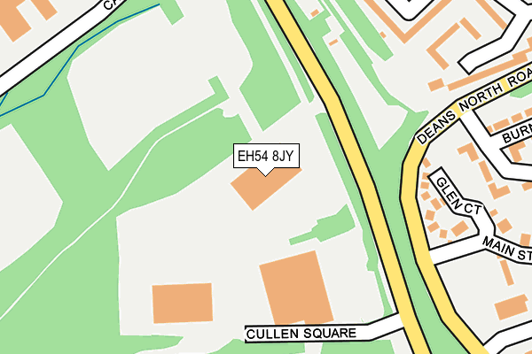 EH54 8JY map - OS OpenMap – Local (Ordnance Survey) EH54 8JY map - OS OpenMap – Local (Ordnance Survey)