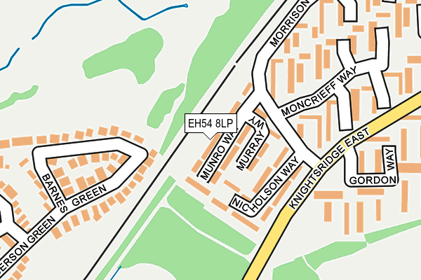EH54 8LP map - OS OpenMap – Local (Ordnance Survey) EH54 8LP map - OS OpenMap – Local (Ordnance Survey)