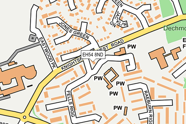 EH54 8ND map - OS OpenMap – Local (Ordnance Survey) EH54 8ND map - OS OpenMap – Local (Ordnance Survey)
