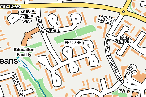EH54 8NH map - OS OpenMap – Local (Ordnance Survey) EH54 8NH map - OS OpenMap – Local (Ordnance Survey)