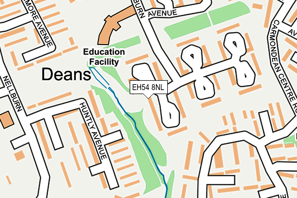 EH54 8NL map - OS OpenMap – Local (Ordnance Survey)