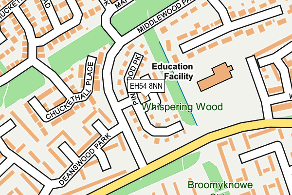 EH54 8NN map - OS OpenMap – Local (Ordnance Survey) EH54 8NN map - OS OpenMap – Local (Ordnance Survey)