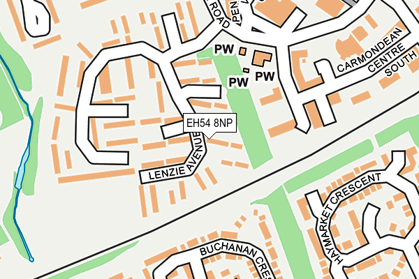 EH54 8NP map - OS OpenMap – Local (Ordnance Survey) EH54 8NP map - OS OpenMap – Local (Ordnance Survey)
