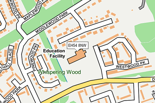 EH54 8NW map - OS OpenMap – Local (Ordnance Survey) EH54 8NW map - OS OpenMap – Local (Ordnance Survey)