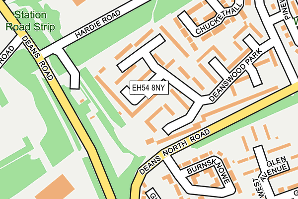 EH54 8NY map - OS OpenMap – Local (Ordnance Survey)