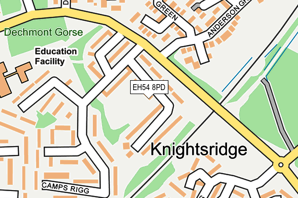 EH54 8PD map - OS OpenMap – Local (Ordnance Survey) EH54 8PD map - OS OpenMap – Local (Ordnance Survey)