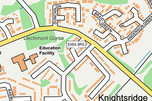 EH54 8PG map - OS OpenMap – Local (Ordnance Survey) EH54 8PG map - OS OpenMap – Local (Ordnance Survey)