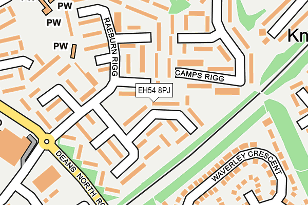 EH54 8PJ map - OS OpenMap – Local (Ordnance Survey)