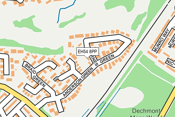 EH54 8PP map - OS OpenMap – Local (Ordnance Survey) EH54 8PP map - OS OpenMap – Local (Ordnance Survey)
