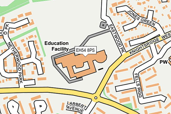 EH54 8PS map - OS OpenMap – Local (Ordnance Survey) EH54 8PS map - OS OpenMap – Local (Ordnance Survey)