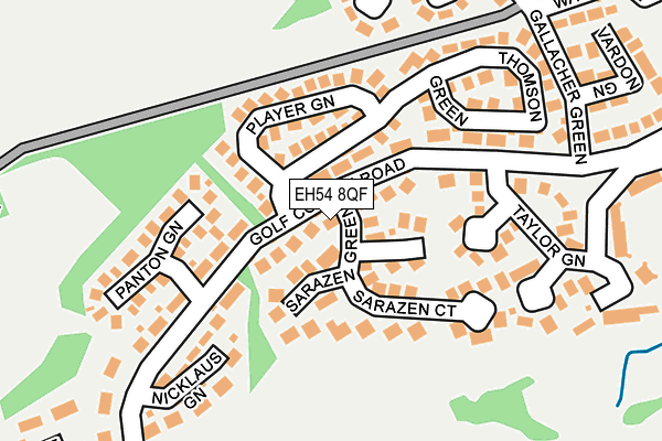 EH54 8QF map - OS OpenMap – Local (Ordnance Survey) EH54 8QF map - OS OpenMap – Local (Ordnance Survey)