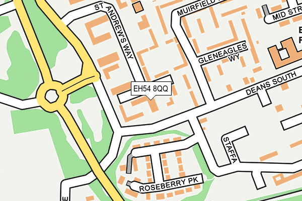 EH54 8QQ map - OS OpenMap – Local (Ordnance Survey) EH54 8QQ map - OS OpenMap – Local (Ordnance Survey)