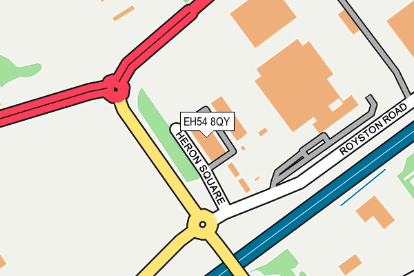 EH54 8QY map - OS OpenMap – Local (Ordnance Survey) EH54 8QY map - OS OpenMap – Local (Ordnance Survey)