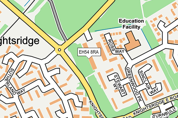 EH54 8RA map - OS OpenMap – Local (Ordnance Survey) EH54 8RA map - OS OpenMap – Local (Ordnance Survey)