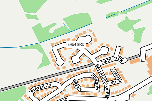 EH54 8RD map - OS OpenMap – Local (Ordnance Survey) EH54 8RD map - OS OpenMap – Local (Ordnance Survey)